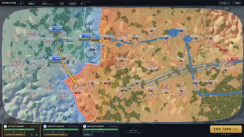 Operation front map