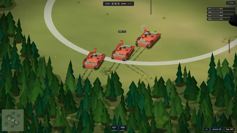 Flank kill at the forest edge